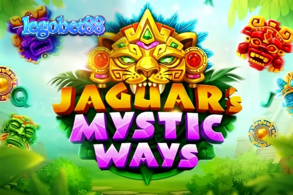 Pemandangan hutan kuno dan kuil emas dalam slot Jaguar’s Mystic Ways